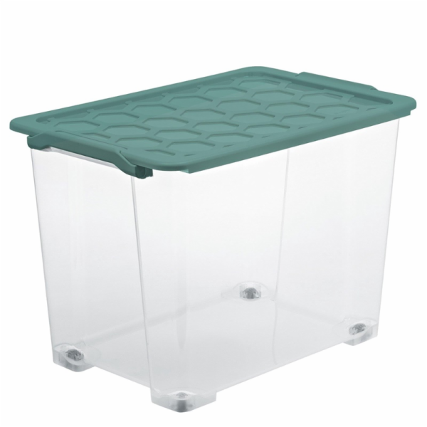 Úložný box s kolečky Rotho, 65 l, 583 x 392 x 410 mm