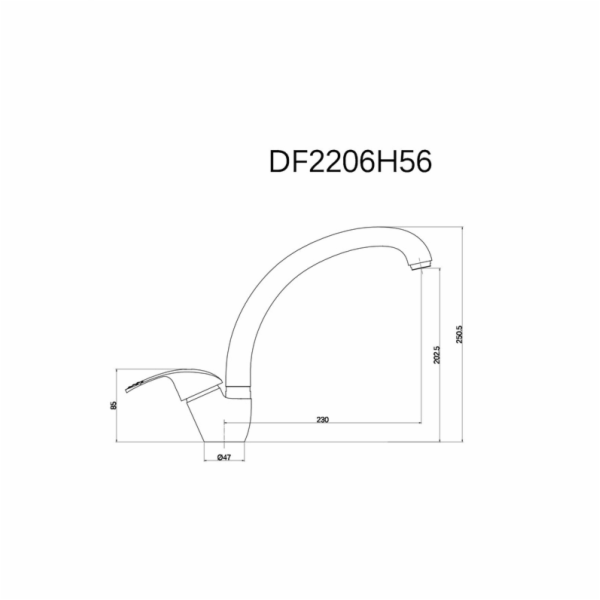 Kuchyňská baterie Thema Lux Eco DF2206