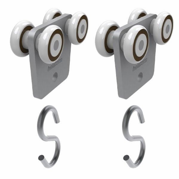 Kolečka pro posuvné interiérové dveře/dveře Helaform, 2 ks.