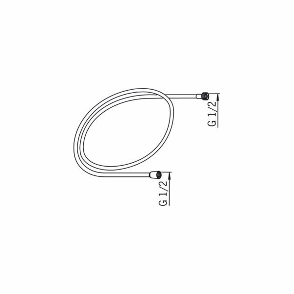 Sprchová hadice Oras Satinas 241014-60, 150 cm,