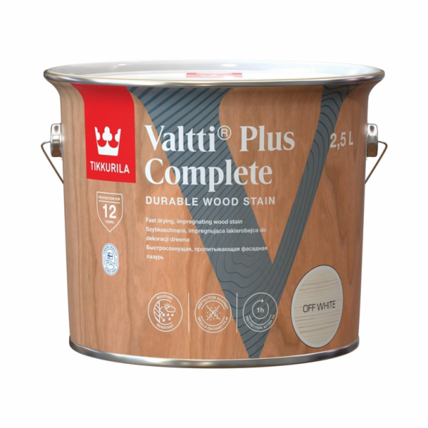 Impregnant Tikkurila Valtti Plus Complete, bělavý, 2,5l