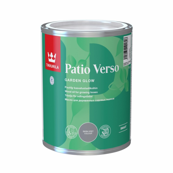 Olej na dřevo Tikkurila Patio Verso, šedý, 0,9l