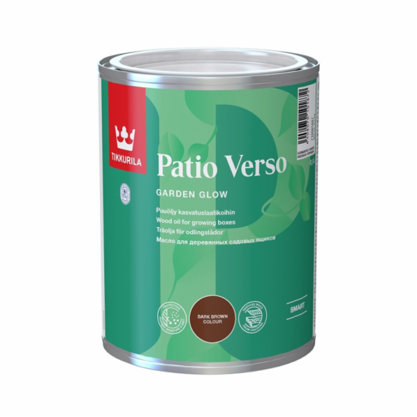 Olej na dřevo Tikkurila Patio Verso, hnědý, 0,9l
