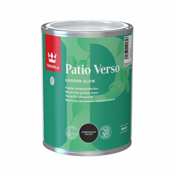 Olej na dřevo Tikkurila Patio Verso, černý, 0,9l