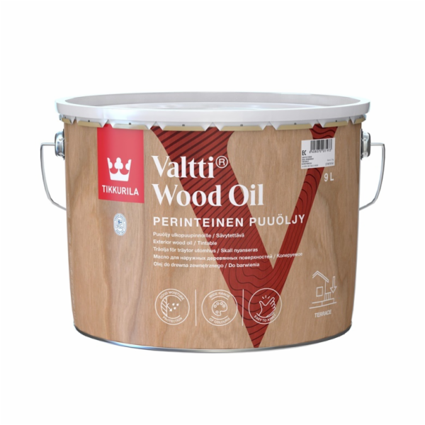 Olej na dřevo Tikkurila Valtti Wood Oil EC, transparentní...