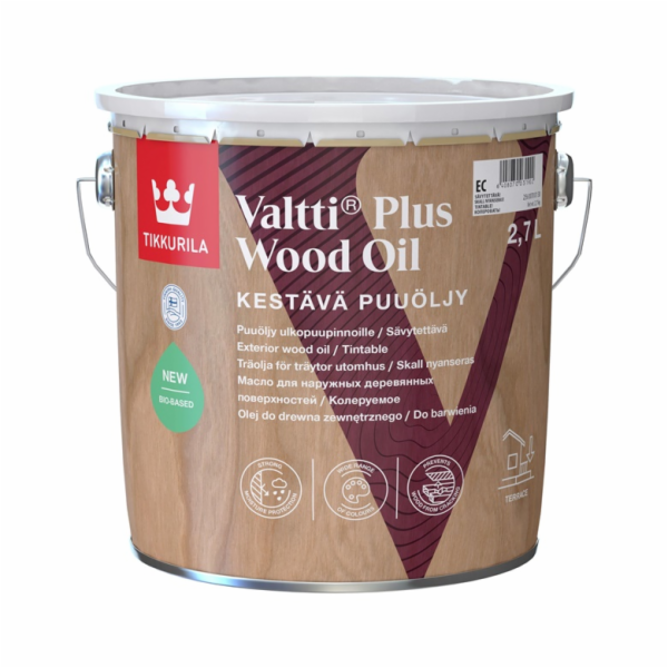 Olej na dřevo Tikkurila Valtti Plus Wood Oil, 2,7l