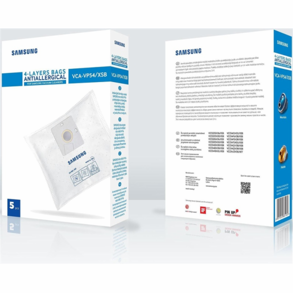 Sáčky do vysavače Samsung Mikro VCA-VP54/XSB, 5 ks.