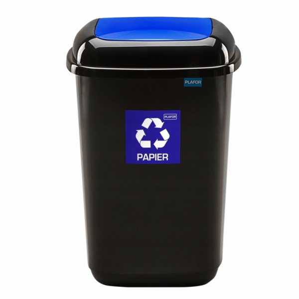 Popelnice Plafor, 12 l, modrá/černá
