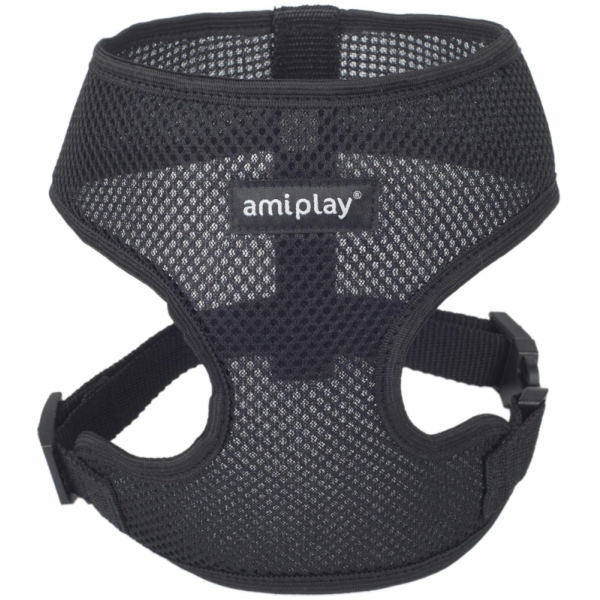Postroj pro psy AMIPLAY AIR, černý, L