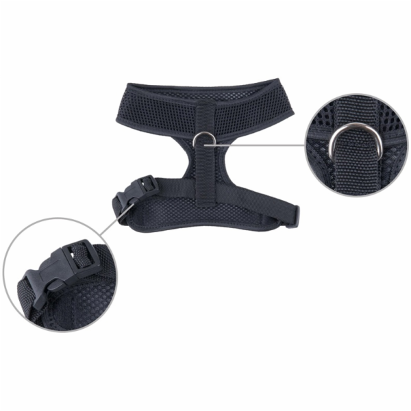 Postroj pro psa AMIPLAY AIR, černý, XS