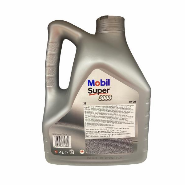 Automobilový motorový olej Mobil Super 3000 XE, 5W-30, 4l