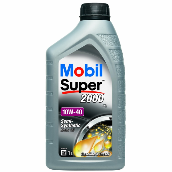 Automobilový motorový olej Mobil Super 2000x1, 10W-40, 1l