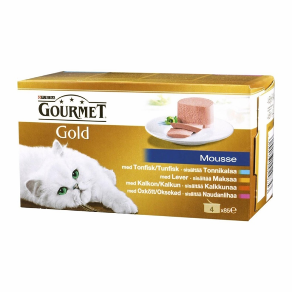 KONZERVOVANÉ EDALY PRO KOČKY "GURMET GOLD" 4 X 85 g