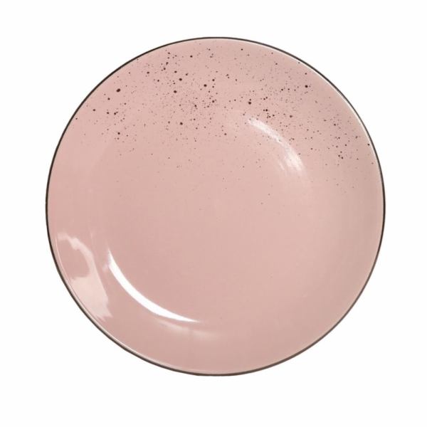 DVOJITÝ TALÍŘ DOMOLETTI RŮŽOVÁ 27CM