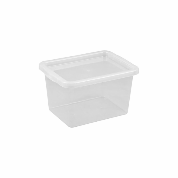 Úložný box OKKO BASIC BOX, 15 l, průhledný, 28,5×38×21,7 cm