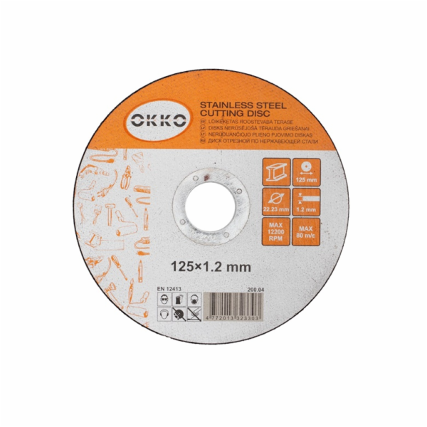 Kovový řezací kotouč OKKO 125x1,2mm