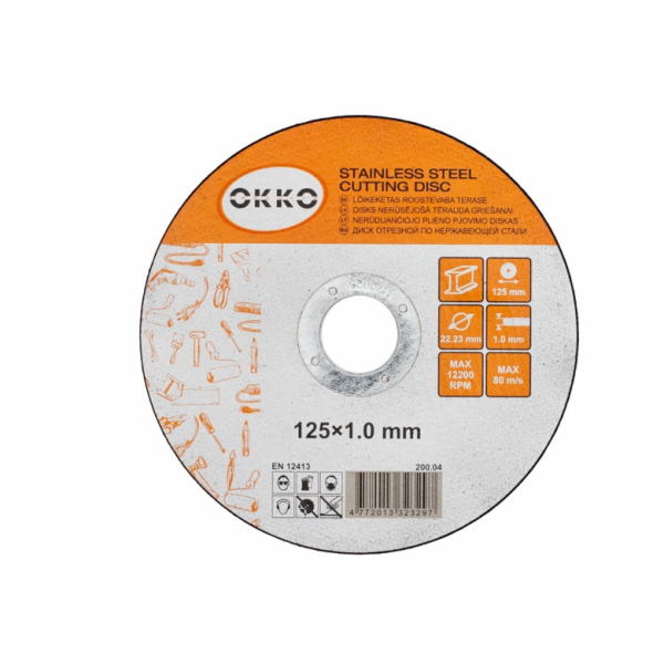 Kovový řezací kotouč OKKO 125x1,0mm