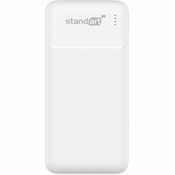 Přenosná nabíječka Standart PB67, 10000 mAh, bílá