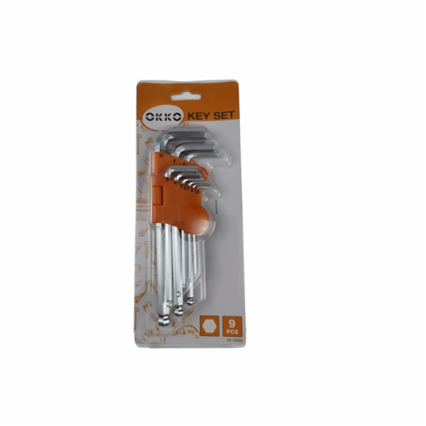 Sada šestihranných klíčů YF-70005 9 ks. 1,5-10 mm OKKO