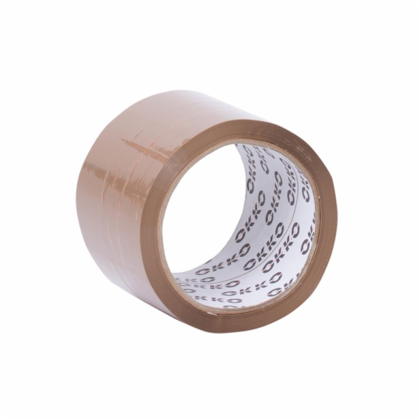 Lepicí páska OKKO, 60 m × 72 mm, hnědá