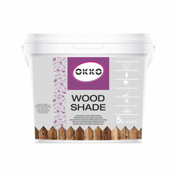 Impregnant Okko Wood Shade, barva teak, 5l