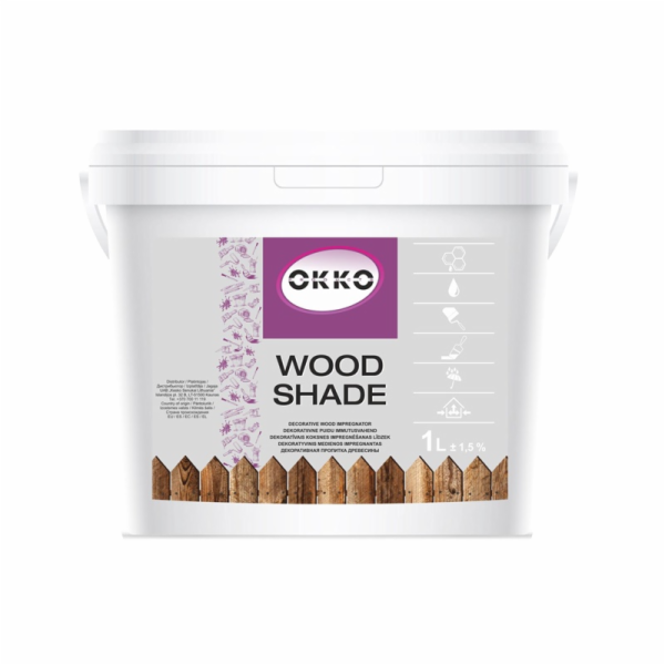 Impregnant Okko Wood Shade, barva ořech, 1l