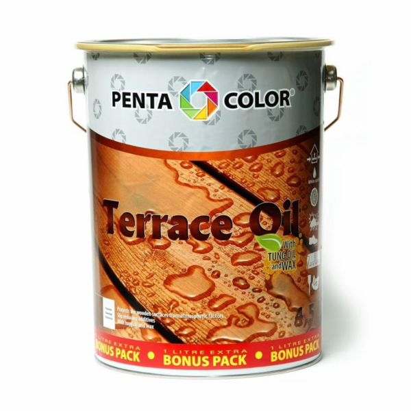 OLEJ NA TERASY S TUNGOVÝM "TERASOVÝM OLEJEM" (T. HNĚDÝ; 3...