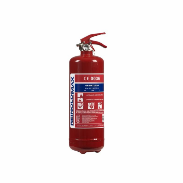 Práškový hasicí přístroj Reinoldmax, 2 kg