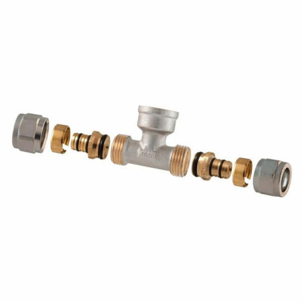 utahovací T-kus, 18mm x 1/2", vnitřní závit