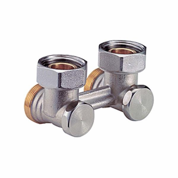 Sestava radiátoru, úhlová, 3/4" vnitřní a vnější závit.