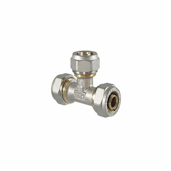 Upínací T-kus 1045, TDM Mosaz, 16 mm