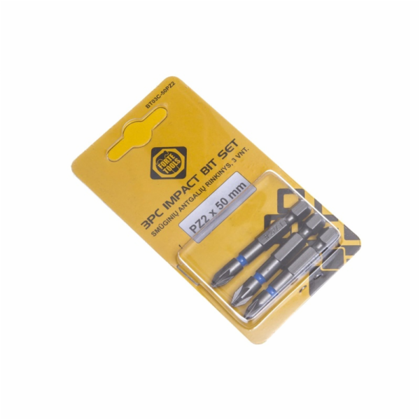 Šroubovací bity Forte Tools PZ2, 50 mm, 3 ks