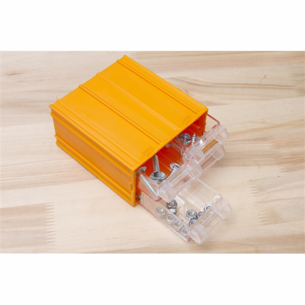 Krabice na drobné předměty Forte Tools, 12 x 6,2 x 11 cm