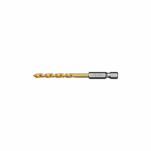 Vrták do kovu Forte Tools, HSS-Co, 4x82 mm