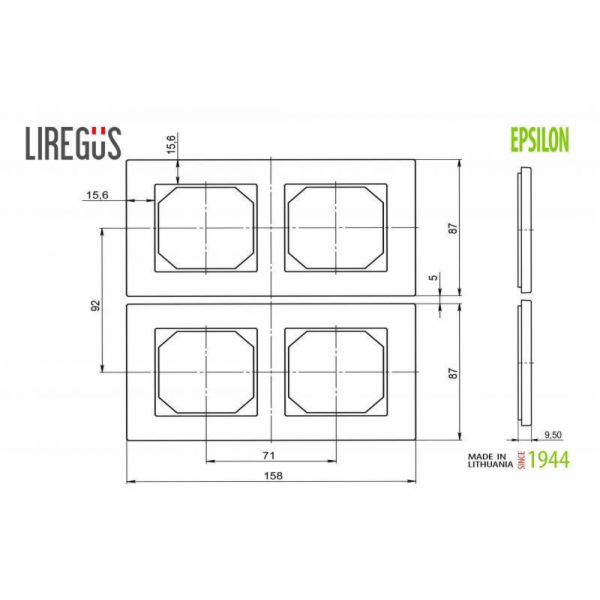 Dvojkřeslo LIREGUS EPSILON, lesklé bílé sklo
