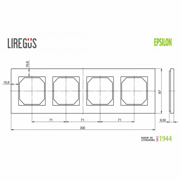 Čtyřmístná židle LIREGUS EPSILON, barva písková