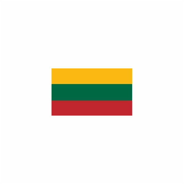 Magnetická nálepka s vlajkou Litvy