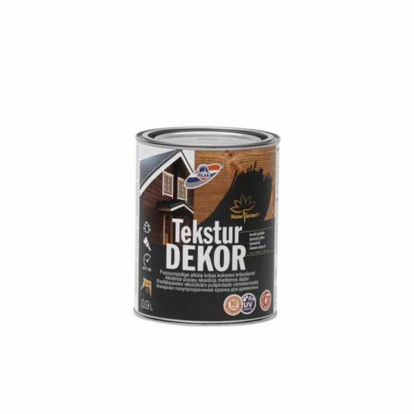 Napouštědlo na dřevo Rilak Teksturdekor, tmavě šedá, 0,9l