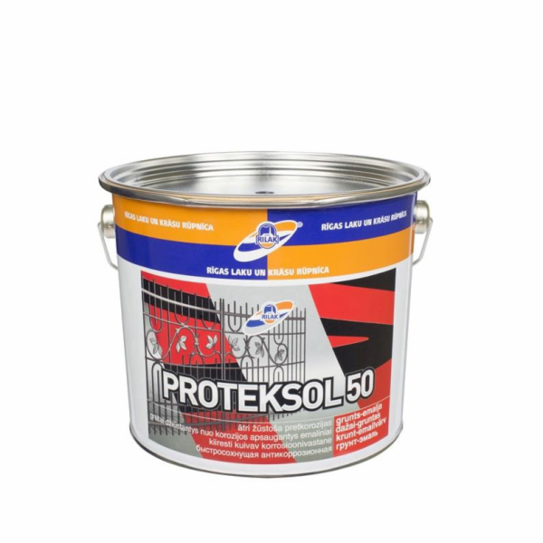Smaltovaná barva Rilak Proteksol, 2,7 l, šedá