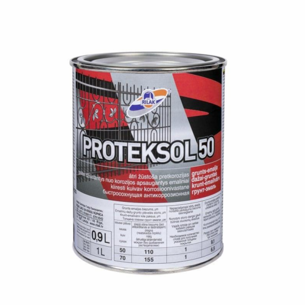 barva Rilak Proteksol 50, 0,9 l, černá