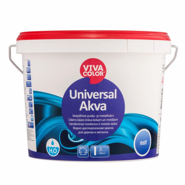 BARVA EMAL UNIVERZÁLNÍ AQUA MAT A 2,7L