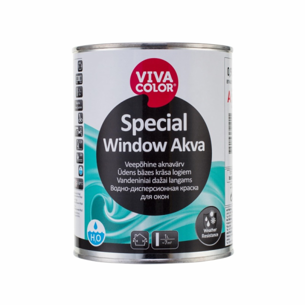 Barva Vivacolor Special Window Akva A, bílá, 0,9l