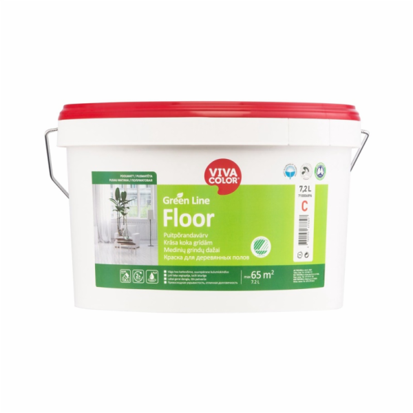 Barva Vivacolor Green Line Floor A, bílá, 7,2l