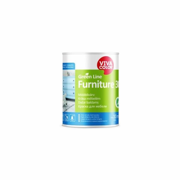 Barva Vivacolor Green Line Furniture 30 A, bílá, 0,9l