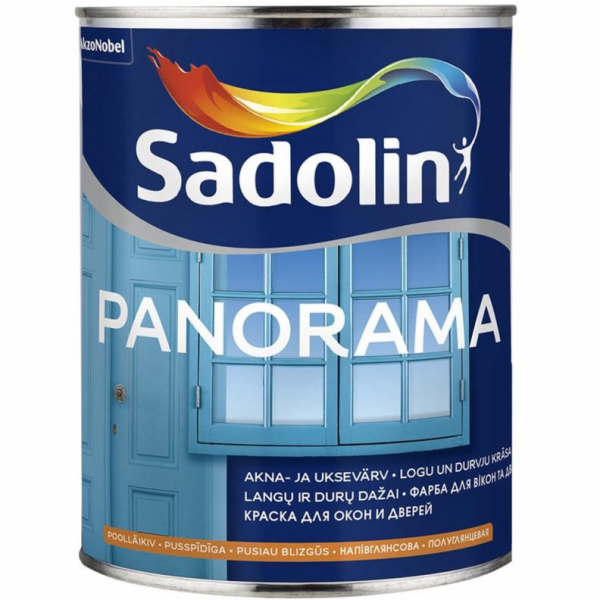 Barva na okna a dveře Sadolin Panorama, bílá, 1l