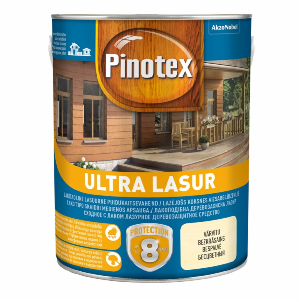 Impregnant Pinotex Ultra Lasur EU, barva jeřabina, 3l