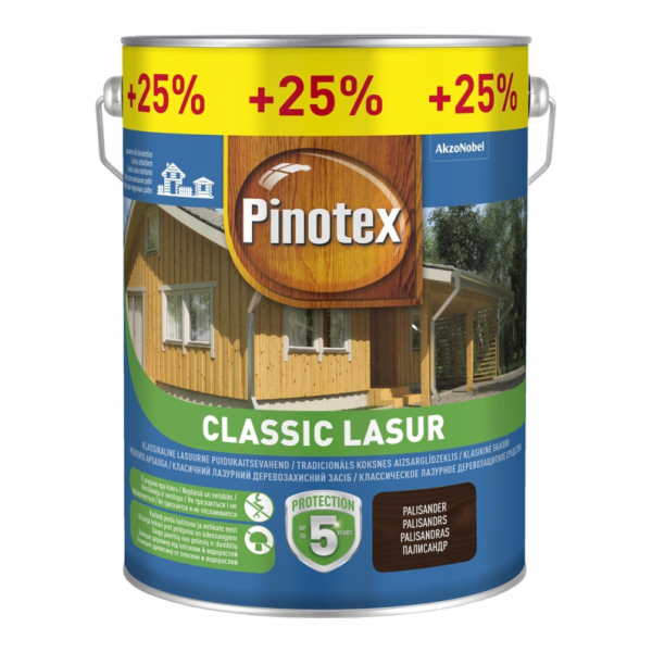 Impregnant Pinotex Classic Lasur, růžové dřevo, 5 l