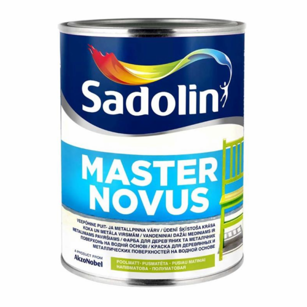 barva Sadolin Master Novus 70 BW, bílá, 1l