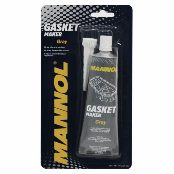 Auto silikonový tmel Mannol, šedý, 85 ml