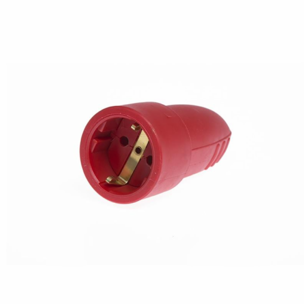Prodlužovací zásuvka N&L, 3P, 16A, 250V, červená